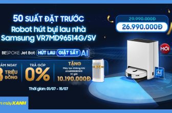 [🆕🇻🇳] Điện máy XANH (dienmayxanh.com) ♥️️ Top1Index 📚   50 suất đặt trước Robot hút bụi lau nhà Samsung VR7MD96514G/SVThời gian đặt trước: Từ 8h ngày 01/07/2024 – 15/07/2024Thời gian nhận hàng dự kiến: Từ , shares-0✔️ , likes-18❤️️ , date-2024-07-01 16:00:29🇻🇳🇻🇳🇻🇳📰🆕