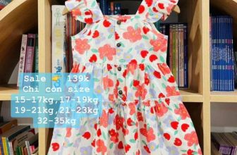 [🆕🇻🇳] Min kids VNXK – Quần áo trẻ em xuất xịn 🧑‍🧒❤️️👶⭐️  SALE 185k -> chỉ còn #139kSize: 15-17kg, 17-19kg, 19-21kg, 21-23kg, 32-35kgĐầm 2s tay cánh tiên, hoa phối màu đậm nhạt xinh quá. Chất kate mềm – mát, , shares-0✔️ , likes-0❤️️ , date-2024-07-05 02:59:19🇻🇳🇻🇳🇻🇳📰🆕