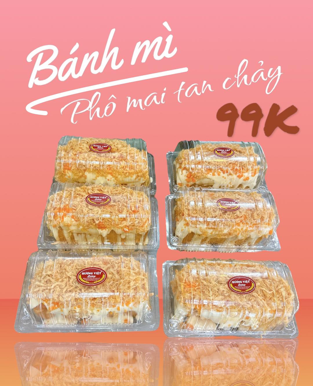 BÁNH MÌ PHÔ MAI TAN CHẢY SIÊU NGON #99K nhà Hương Việt Bakery
1 ổ to đùng siêu nặng tay 3-4 người ăn ghiền luôn ạ
Cầm nặng trịch đầy nhân tan chảy. Hươ