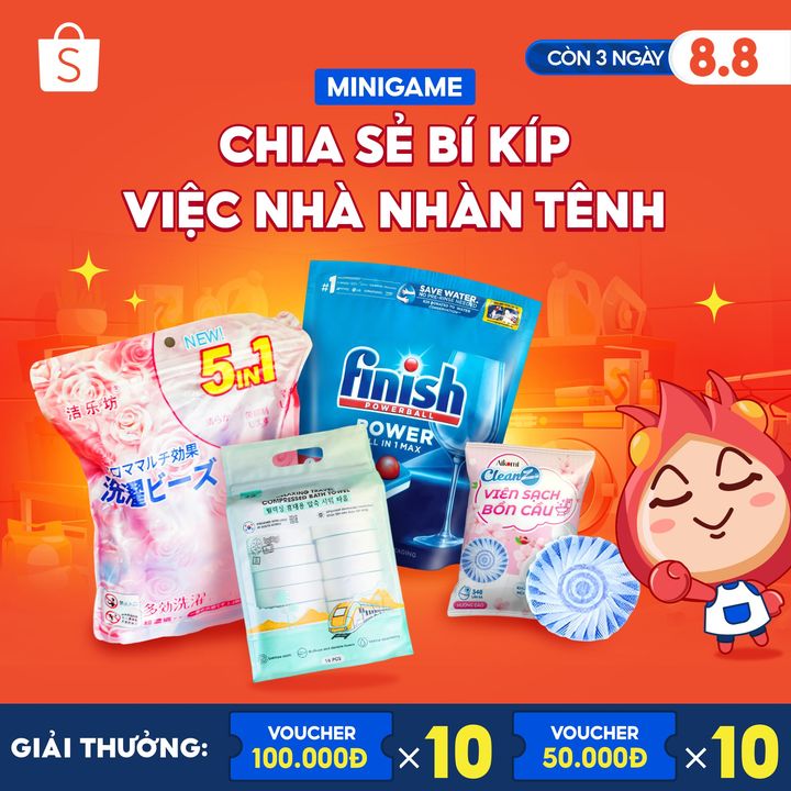 [🛍️🇻🇳] Shopee Việt Nam 🛍️ Top1Shop ❤️️ – [MINIGAME] CHIA SẺ BÍ KÍP – VIỆC NHÀ NHÀN TÊNHShopee cùng bạn tiện lợi hóa việ …