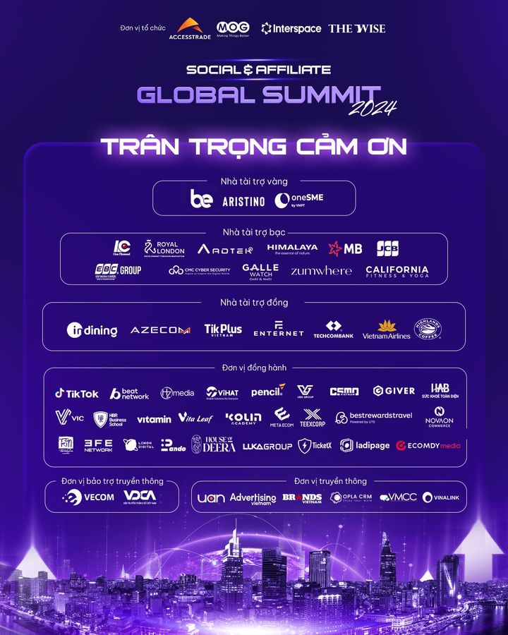 [🤑🇻🇳] ACCESSTRADE là nền tảng Tiếp thị liên kết (Affiliate Marketing) số 1 tại Việt Nam 💲 Top1MMO 🤑 – LỜI CẢM ƠN TỪ ACCESSTRADE VIỆT NAM ĐẾN CÁC ĐỐI TÁC TÀI TRỢ & ĐỒNG HÀNH
…