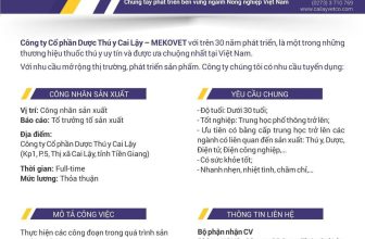 [💼🇻🇳] TUYỂN DỤNG MAVIN 👁 Top1Jobs👥 THÔNG BÁO TUYỂN DỤNG MKV
Công nhân sản xuất tại Tiền Giang.
Chi tiết theo file đính kèm.
Trân trọng,
, shares-0✔️ , likes-0❤️️ , date-2024-08-05 21:47:57🇻🇳🇻🇳🇻🇳📰🆕