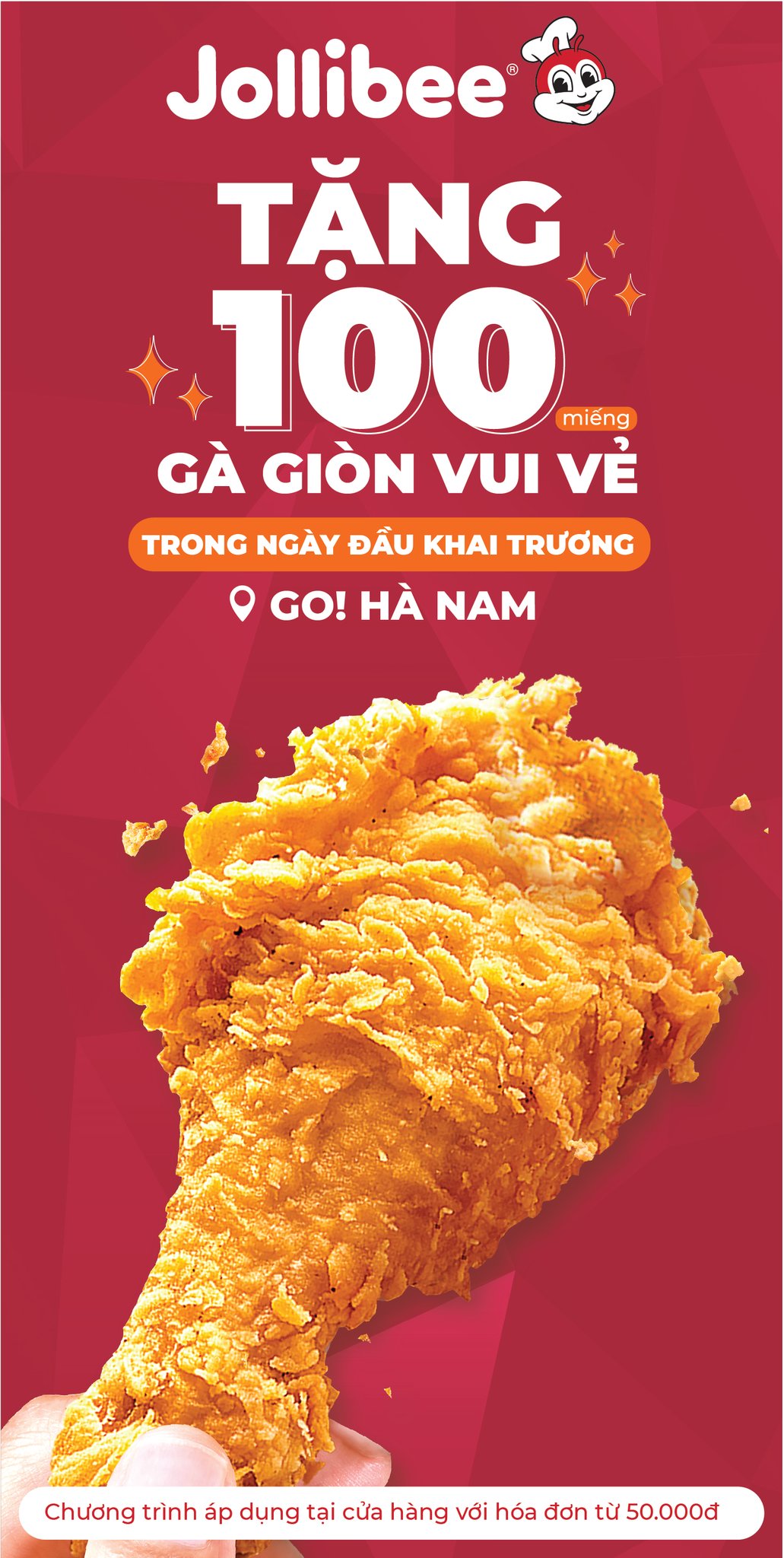 [🆕🇻🇳] Jollibee Vietnam – Gà rán Jollibee nổi tiếng khắp nơi vì chất lượng và đảm bảo vệ sinh 🍔 Top1Food 🍜 TEAM HÀ NAM ƠIIIII!​
LÊN LỊCH GHÉ JOLLIBEE GO! HÀ NAM CHECK-IN NHẬN ƯU ĐÃI THÔI  
Ngày 15/08/2024 này, rủ bạn bè ghé Jollibee tầng 1 Go! Hà Nam để nhận ưu  , shares-7✔️ , likes-218❤️️ , date-2024-08-13 00:00:20🇻🇳🇻🇳🇻🇳📰🆕