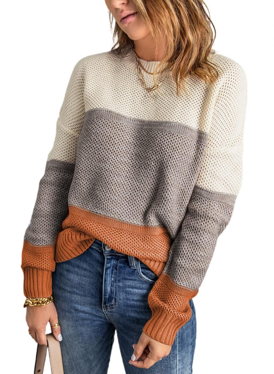 [🛒🇻🇳]Mua Dokotoo Womens Color Block Sweaters Long Sleeve Crewneck Pullover Knit Jumper Tops trên Amazon Mỹ chính hãng 2024 | Fado – , SKU – – fado.vn 🇻🇳🛒Top1Shop🛒 🇻🇳Top1Vietnam🇻🇳 🛍🛒🇻🇳