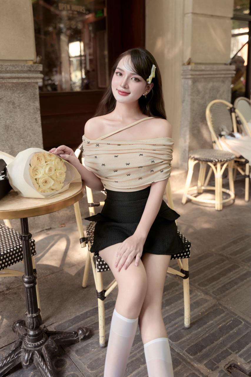 [🛒🇻🇳]Áo Thun Gân Dáng Ôm Trễ Vai Thanh Lịch – , SKU – A1673ND – edini.vn 🇻🇳🛒Top1Shop🛒 🇻🇳Top1Vietnam🇻🇳 🛍🛒🇻🇳