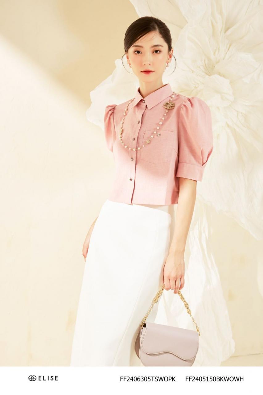 [🛒🇻🇳]SM THÔ HỒNG NHẠT TAY PHỒNG – , SKU – FF2406305TSWOPK – elise.vn 🇻🇳🛒Top1Shop🛒 🇻🇳Top1Vietnam🇻🇳 🛍🛒🇻🇳