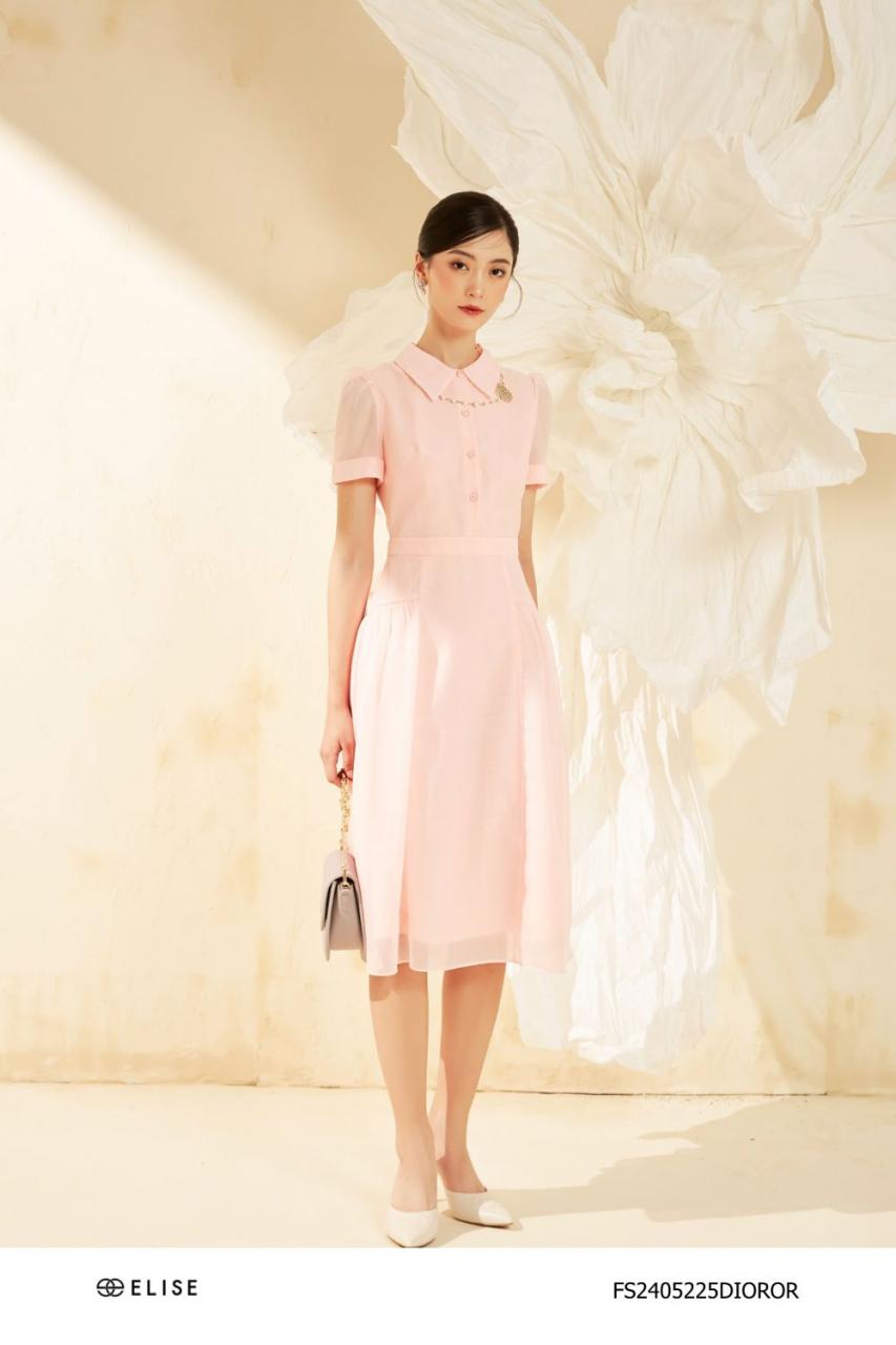 [🛒🇻🇳]ĐẦM TƠ CAM HỒNG CỔ ĐỨC BUỘC DÂY EO – , SKU – FS2405225DIOROR – elise.vn 🇻🇳🛒Top1Shop🛒 🇻🇳Top1Vietnam🇻🇳 🛍🛒🇻🇳