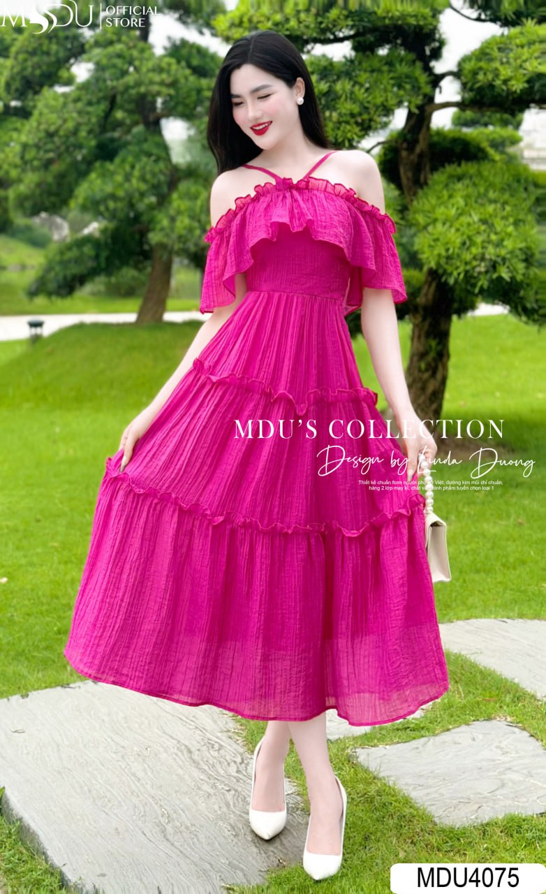 [🛒🇻🇳]Váy Đi Biển MDU4075 – Gam Hồng Đậm Trễ Vai Quyến Rũ và Nổi Bật – , SKU – – mdufashion.com 🇻🇳🛒Top1Shop🛒 🇻🇳Top1Vietnam🇻🇳 🛍🛒🇻🇳