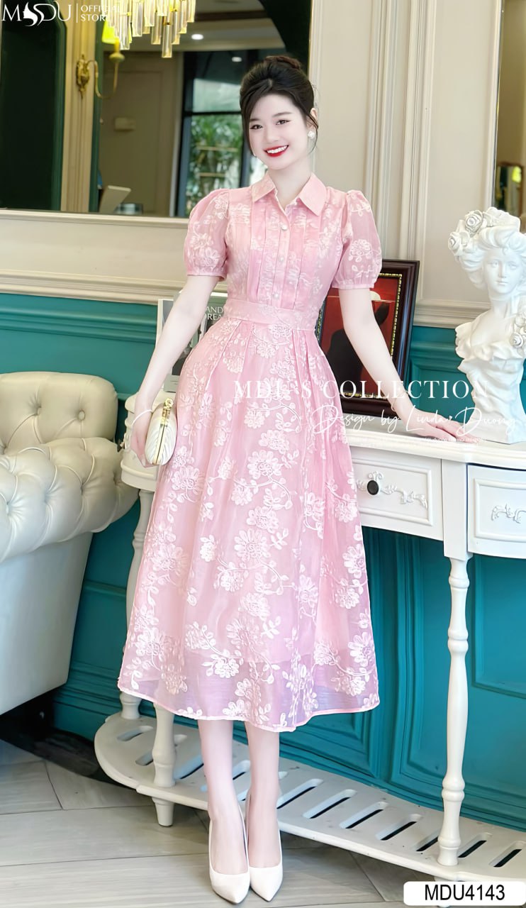 [🛒🇻🇳]Váy Đầm Công Sở MDU4143 Sơ Mi Thanh Lịch, Gam Hồng Pastel Phối Hoạ Tiết Bắt Mắt – , SKU – – mdufashion.com 🇻🇳🛒Top1Shop🛒 🇻🇳Top1Vietnam🇻🇳 🛍🛒🇻🇳