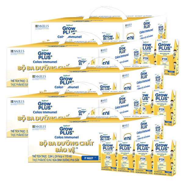 [🛒🇻🇳]Combo 5 Thùng Thực phẩm bổ sung sữa dinh dưỡng pha sẵn GrowPLUS+ Colos Immunel, 4x110ml (trên 1 tuổi) – GrowPLUS+ Colos Immunel , SKU – 7175000000002 – concung.com 🇻🇳🛒Top1Shop🛒 🇻🇳Top1Vietnam🇻🇳 🛍🛒🇻🇳