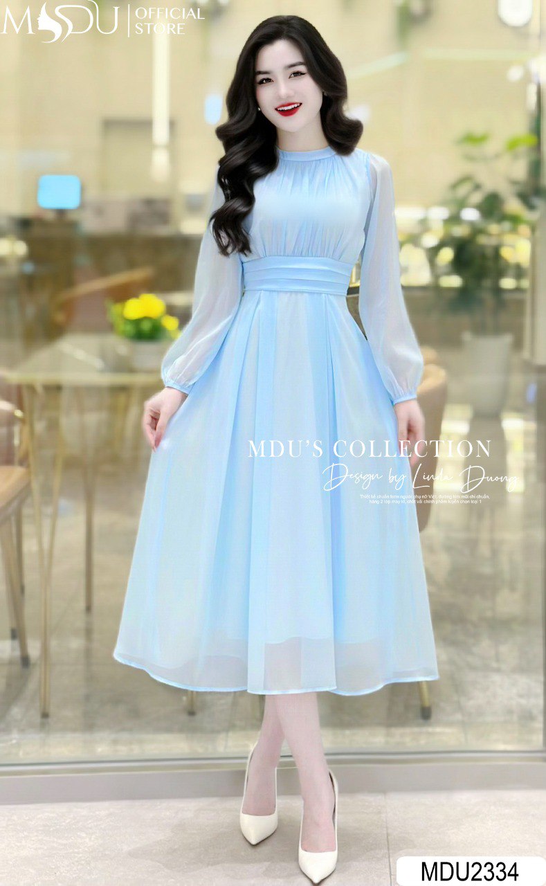 [🛒🇻🇳]Váy Thiết Kế MDU2334 – Tay Dài Bồng Bềnh, Dáng Xòe Nàng Thơ Đơn Giản Mà Thanh Lịch – , SKU – – mdufashion.com 🇻🇳🛒Top1Shop🛒 🇻🇳Top1Vietnam🇻🇳 🛍🛒🇻🇳