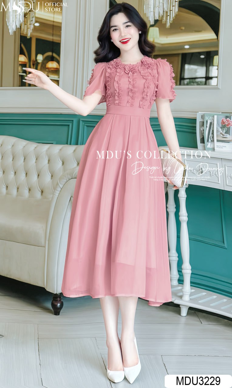 [🛒🇻🇳]Váy Thiết Kế MDU3229 Màu Hồng Tinh Tế Và Nữ Tính – , SKU – MDU3229 – mdufashion.com 🇻🇳🛒Top1Shop🛒 🇻🇳Top1Vietnam🇻🇳 🛍🛒🇻🇳