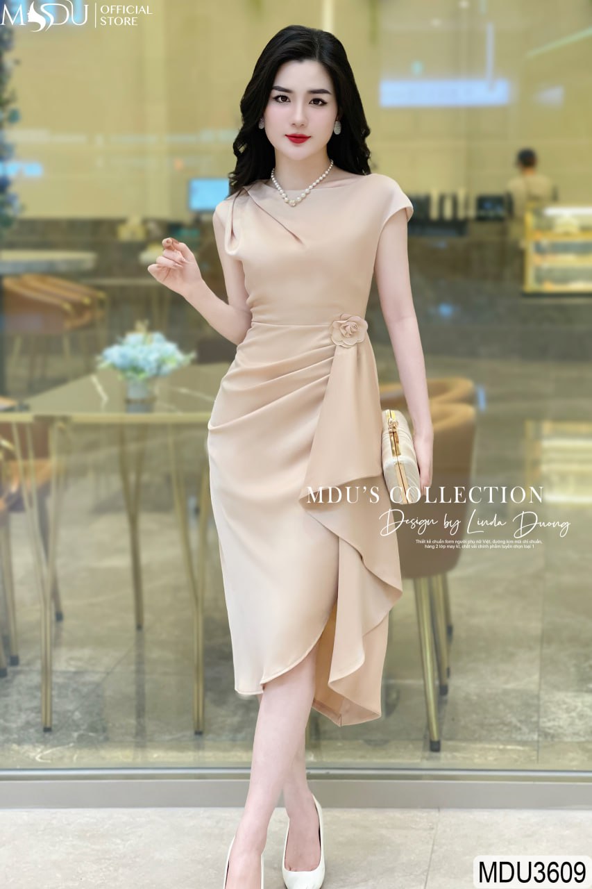 [🛒🇻🇳]Váy Thiết Kế MDU3609 Màu Be Sang Trọng Quý Phái – , SKU – – mdufashion.com 🇻🇳🛒Top1Shop🛒 🇻🇳Top1Vietnam🇻🇳 🛍🛒🇻🇳