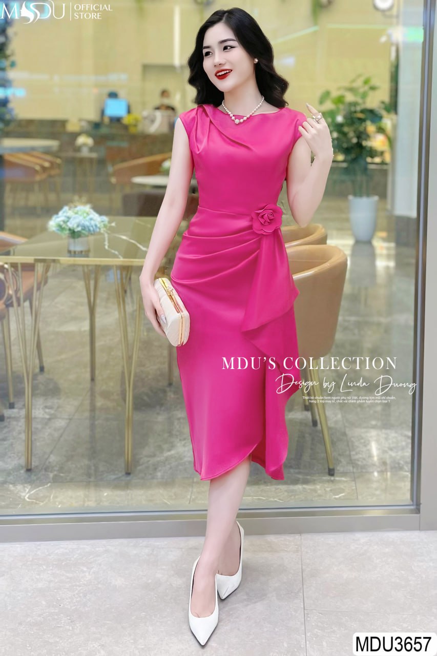 [🛒🇻🇳]Váy Đầm Công Sở MDU3657 Dáng Dài Phối Hoa Đính Trên Váy Thanh Lịch – , SKU – – mdufashion.com 🇻🇳🛒Top1Shop🛒 🇻🇳Top1Vietnam🇻🇳 🛍🛒🇻🇳