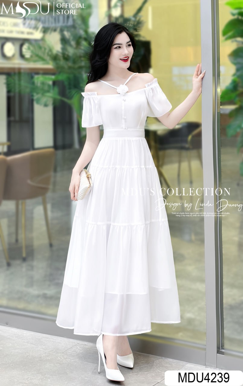 [🛒🇻🇳]Váy Thiết Kế MDU4239 Màu Trắng Sang Trọng Quyến Rũ – , SKU – MDU4239 – mdufashion.com 🇻🇳🛒Top1Shop🛒 🇻🇳Top1Vietnam🇻🇳 🛍🛒🇻🇳