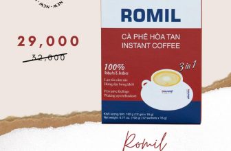 [☕️🇻🇳] Coffee Bùi Văn Ngọ – Chuỗi Cà Phê thuộc công ty Bùi Văn Ngọ Food 🥤 Top1Coffee ☕️ Cà phê hoà tan ROMIL – chỉ còn 29,000Nhanh tay mua tại các chi nhánh của Bùi Văn Ngọ Coffee và trang thương mại điện tử
——
Instany coffee 3in1 ROMIL – on , shares-0✔️ , likes-4❤️️ , date-2021-11-06 03:41:37🇻🇳🇻🇳🇻🇳📰🆕