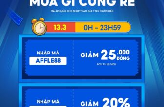 [🆕🇻🇳] Mimi Store – Thời trang trẻ em cao cấp, váy thiết kế đẹp 🧑‍🧒❤️️👶⭐️  NHANH TAY SĂN NGAY:
Voucher 0H – 23H59 13/3 Ngành hàng thời trang Mã AFFLE88 – Giảm 25K đơn từ 68K Mã AFFWK32 – Giảm 20% tối đa 88K đơn từ 350K – Vouch , shares-0✔️ , likes-3❤️️ , date-2024-03-12 14:02:38🇻🇳🇻🇳🇻🇳📰🆕