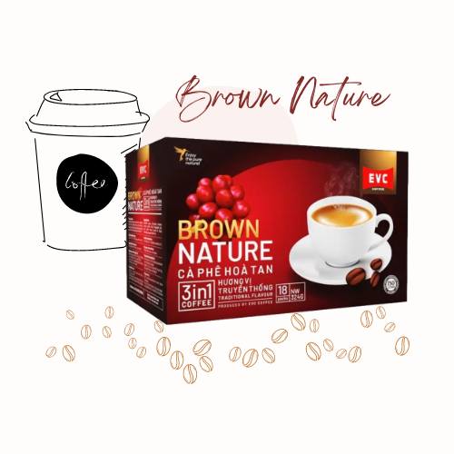 [☕️🇻🇳] EVC Coffee 🥤 Top1Coffee ☕️ Cà phê hòa tan EVC Brown Nature (Vị đậm) được làm từ cà phê hòa tan (tinh chất cà phê) phối trộn với đường mía (sugar) và kem sữ , shares-1✔️ , likes-15❤️️ , date-2024-06-24 14:04:49🇻🇳🇻🇳🇻🇳📰🆕