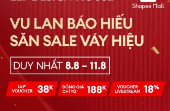 [🆕🇻🇳] Lep’ Daily – Live Gorgeous! 👕 Top1Fashion 👗  𝐕𝐔 𝐋𝐀𝐍 𝐁𝐀́𝐎 𝐇𝐈𝐄̂́𝐔 – 𝐒𝐀̆𝐍 𝐒𝐀𝐋𝐄 𝐕𝐀́𝐘 𝐇𝐈𝐄̣̂𝐔
Duy nhất 8.8 – 11.8 trên:Lần đầu tiên các sản phẩm Hot nhất của LEP DESIGN HOUSE ra mắt tại shopee cùng hàng  , shares-5✔️ , likes-230❤️️ , date-2024-08-07 04:31:17🇻🇳🇻🇳🇻🇳📰🆕