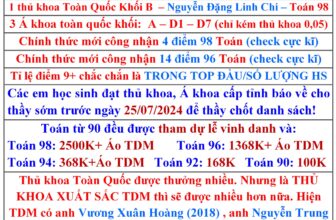[🆕🇻🇳] Học Toán Lí cùng thầy Ái và Tư Duy Mở 📚 Top1Learn 📕 THỐNG KÊ TẠM THỜI THÀNH TÍCH TOÁN THPT2024 của TDM!
———————-
Kì thi THPT2024 vừa qua thì môn Toán đề cực khó và các điểm 80+ đều đáng tuyên d , shares-5✔️ , likes-871❤️️ , date-2024-07-21 15:27:14🇻🇳🇻🇳🇻🇳📰🆕