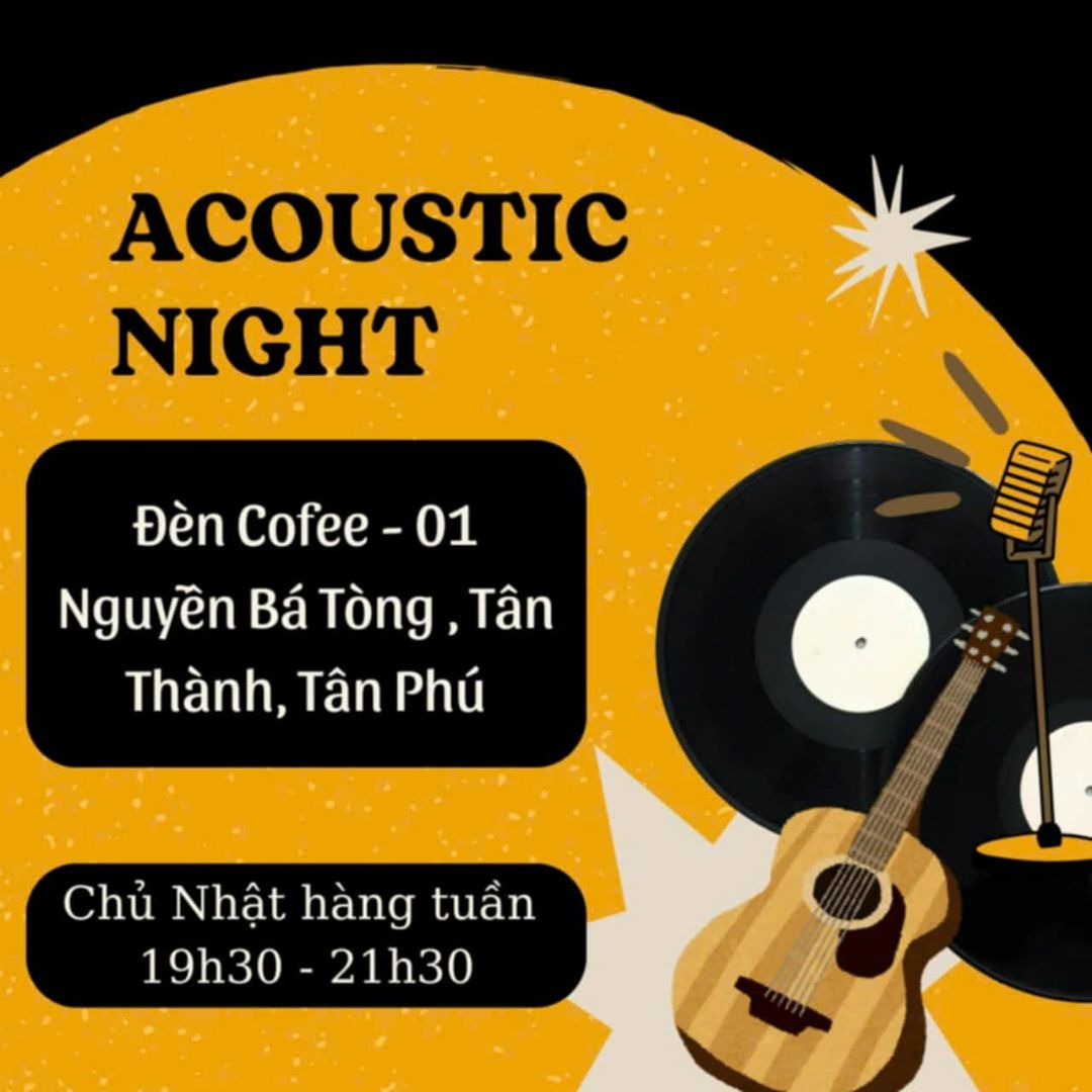 [☕️🇻🇳] Đèn Coffee 🥤 Top1Coffee ☕️ Bạn có hẹn với Đèn tối Chủ nhật này nha!
________________________
LIVE ACOUSTIC
19:30 – 21:30
người theo dõi  Hotline: 091 , shares-5✔️ , likes-7❤️️ , date-2024-08-16 18:08:27🇻🇳🇻🇳🇻🇳📰🆕