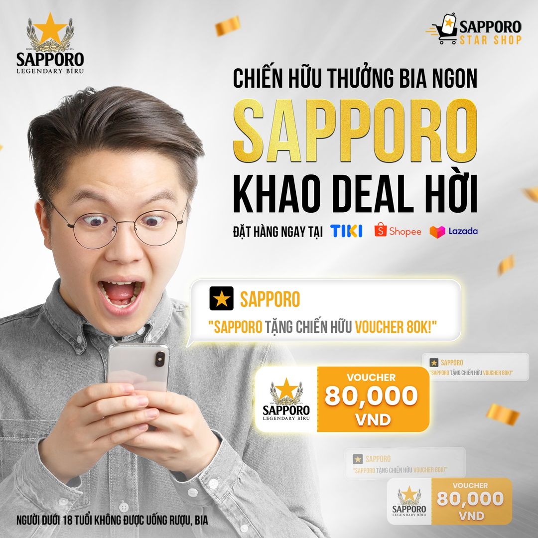 [🆕🇻🇳] Sapporo Vietnam 🍻 Top1Drink 🥂 Đã là fan Sapporo thì không lo thiếu deal hời! 

Các chiến hữu chỉ cần thưởng bia ngon, việc khao deal khắp mặt trận cứ để Sapporo lo 

Chốt đơn combo 2 th , shares-0✔️ , likes-11❤️️ , date-2024-08-25 02:00:26🇻🇳🇻🇳🇻🇳📰🆕
