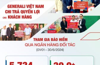 [🆕🇻🇳] Generali Vietnam – Generali Vietnam Life Insurance Limited Liability Company ♥️️ Top1Index 📚  Generali chi trả gần 40 tỷ đồng cho hơn 5.700 trường hợp mua bảo hiểm qua Ngân hàng đối tácTừ sự tư vấn của nhân viên Ngân hàng Eximbank và OCB, chị L.T. , shares-2✔️ , likes-21❤️️ , date-2024-08-29 15:35:20🇻🇳🇻🇳🇻🇳📰🆕
