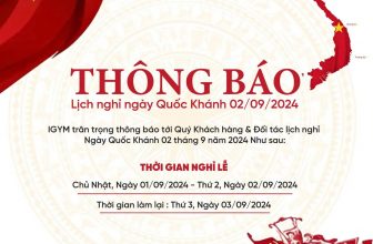 [🆕🇻🇳] Igym Fitness & Yoga 🧘 Top1Yoga 🤸🏻‍♀️ THÔNG BÁO LỊCH NGHỈ LỄ QUỐC KHÁNH 2/9Hoà chung không khí của ngày lễ Quốc Khánh 2/9 trên cả nước, Igym Fitness & Yoga xin thông báo đến Quý Đối tác, Kh , shares-1✔️ , likes-3❤️️ , date-2024-08-27 22:43:28🇻🇳🇻🇳🇻🇳📰🆕