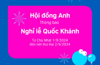 [🆕🇻🇳] British Council Vietnam English 📚 Top1Learn 📕 THÔNG BÁO NGHỈ LỄ QUỐC KHÁNHNhân dịp lễ Quốc Khánh 2/9, các trung tâm giảng dạy của Hội đồng Anh sẽ nghỉ lễ trong hai ngày từ Chủ Nhật 1/9/2024 đến hết t , shares-0✔️ , likes-16❤️️ , date-2024-08-29 22:05:11🇻🇳🇻🇳🇻🇳📰🆕