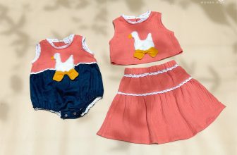 [🆕🇻🇳]  MONGU KIDS  thời trang thiết kế và phụ kiện trẻ em 🧑‍🧒❤️️👶⭐️ 𝑹𝒐𝒎𝒑𝒆𝒓/𝑺𝒆𝒕_𝑫𝑼𝑪𝑲
Buổi chiều hè cam màu ánh chiếu , có chú vịt nhỏ bơi nhẹ gợn nước theo …
Bảng phối mới cho thiết kế vịt nhỏ rất được các mom yêu thích ạ .
, shares-0✔️ , likes-5❤️️ , date-2024-08-29 16:44:04🇻🇳🇻🇳🇻🇳📰🆕