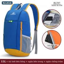 Có thể là hình ảnh về văn bản cho biết 'NinoKids M1 MARSSKIN BLT07 Xanh da Xanhdatrời trời Ngän Ngăn+ibêntrong + túi bên trong Ngän kéo Ngănkébmật bí mật 15L + túi lưới bên hông + ngăn bên trong ngăn chống trộm'