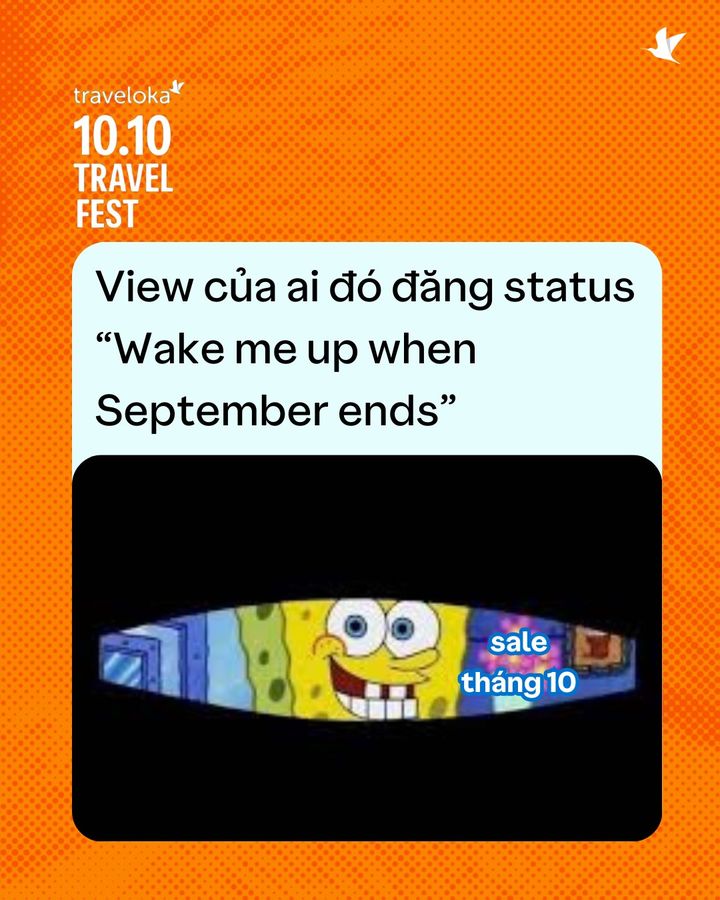 [✈🇻🇳] Traveloka Vietnam – Sống Trải Nghiệm ✈ Top1Travel 🌏 – ⏰⏰ dậy đi bạn eiii ~ dậy đi tui qua chỉ cho săn sale tháng 10 ròi mình đi du l …