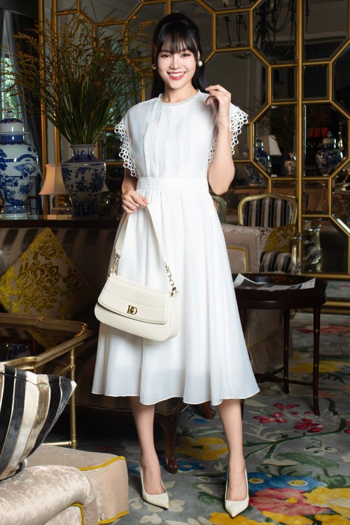 [🛒🇻🇳]Váy Đầm – White Organza Flared Dress – , SKU – – sixdo.vn 🇻🇳🛒Top1Shop🛒 🇻🇳Top1Vietnam🇻🇳 🛍🛒🇻🇳