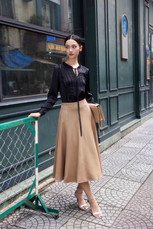 [🛒🇻🇳]Chân váy – Yellowish Brown Tuytsi Flared Skirt – , SKU – – sixdo.vn 🇻🇳🛒Top1Shop🛒 🇻🇳Top1Vietnam🇻🇳 🛍🛒🇻🇳