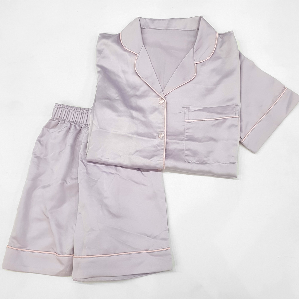 [🛒🇻🇳][47kg-56kg] Đồ bộ pyjama lụa satin size mẹ và bé gái lớn hàng xuất Nhật rất mát màu tím môn – Thời trang trẻ em Bé Sành Điệu , SKU – BN253-21 – besanhdieu.com 🇻🇳🛒Top1Shop🛒 🇻🇳Top1Vietnam🇻🇳 🛍🛒🇻🇳