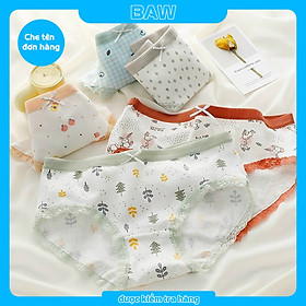 [🛒🇻🇳]Quần Lót Nữ, Bộ 5 Quần Lót Nữ Cotton Viền Ren In Họa Tiết Dễ Thương Lót May Chống Viêm, Quần Chip Nữ Kháng Khuẩn Cao Cấp Thương Hiệu BAW QM3 – Baw , SKU – 1331488299689 – tiki.vn 🇻🇳🛒Top1Shop🛒 🇻🇳Top1Vietnam🇻🇳 🛍🛒🇻🇳