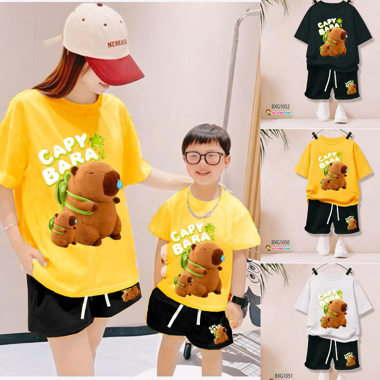 [🛒🇻🇳]Bộ thun CapyBara dễ thương cho Mẹ & Bé Trai, Bé Gái BXG1050 – Bé Xinh Shop , SKU – – bexinhshop.vn 🇻🇳🛒Top1Shop🛒 🇻🇳Top1Vietnam🇻🇳 🛍🛒🇻🇳