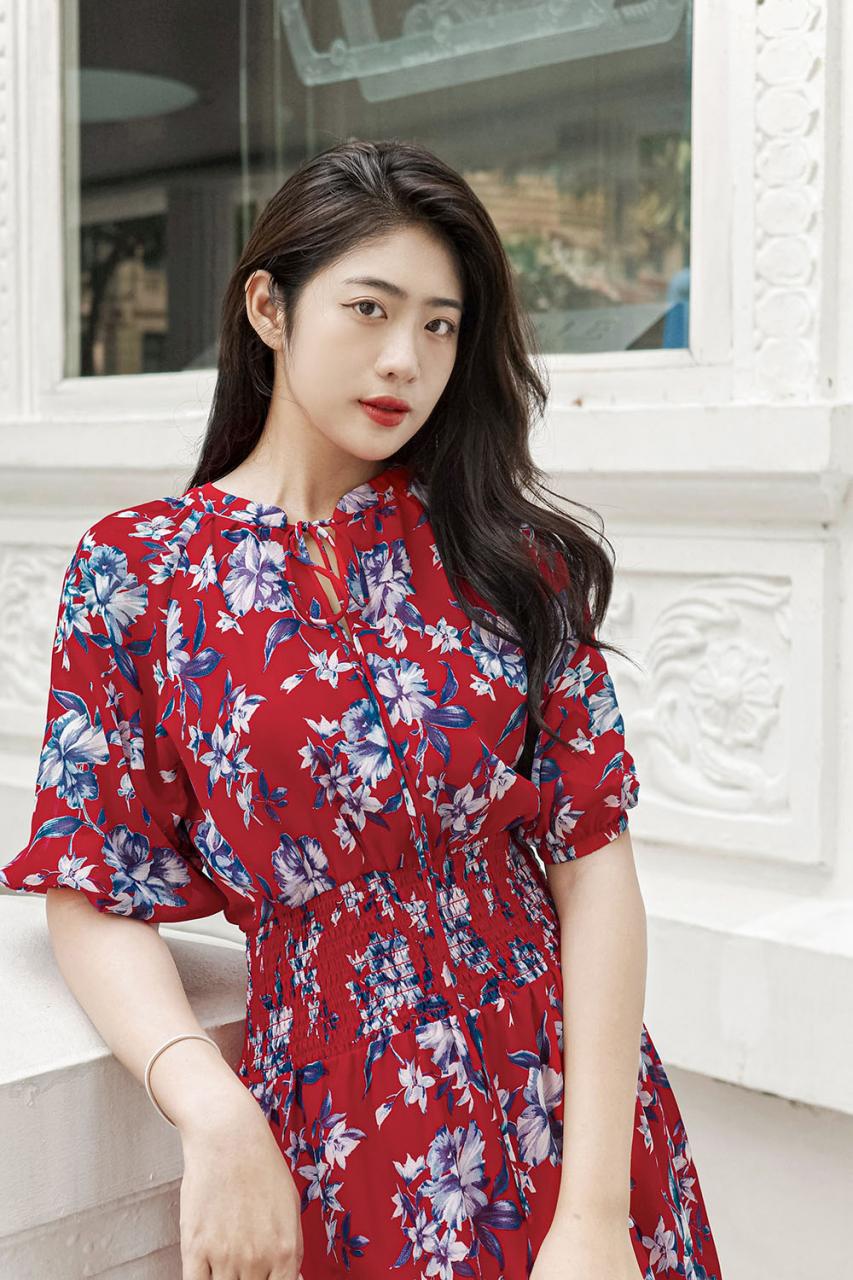 [🛒🇻🇳]Đầm đỏ dáng xòe đuôi cá họa tiết hoa – K&K Fashion , SKU – KK169-15 – kkfashion.vn 🇻🇳🛒Top1Shop🛒 🇻🇳Top1Vietnam🇻🇳 🛍🛒🇻🇳