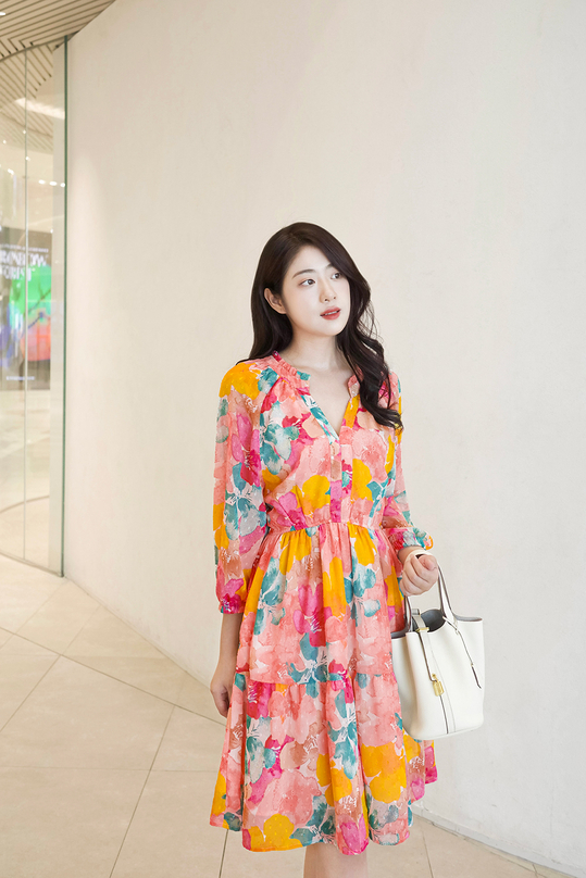 [🛒🇻🇳]Đầm hoa dáng xòe tay dài – K&K Fashion , SKU – HL28-05 – kkfashion.vn 🇻🇳🛒Top1Shop🛒 🇻🇳Top1Vietnam🇻🇳 🛍🛒🇻🇳