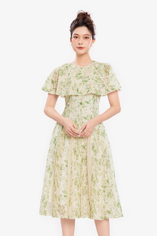 [🛒🇻🇳]Đầm hoa dự tiệc dáng xòe phối tay áo choàng – K&K Fashion , SKU – KK170-38 – kkfashion.vn 🇻🇳🛒Top1Shop🛒 🇻🇳Top1Vietnam🇻🇳 🛍🛒🇻🇳