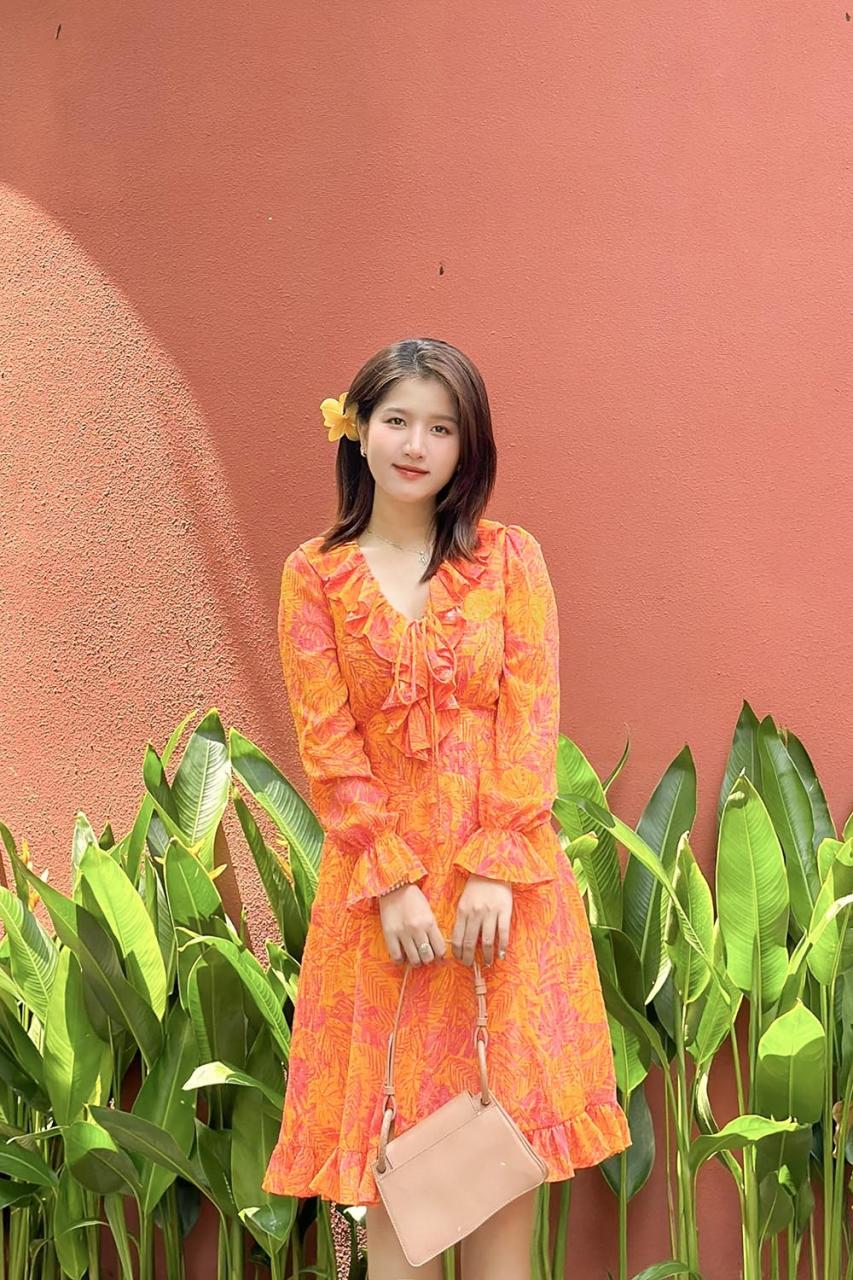 [🛒🇻🇳]Đầm xòe hoa cam tay dài cổ phối bèo – K&K Fashion , SKU – HL27-29 – kkfashion.vn 🇻🇳🛒Top1Shop🛒 🇻🇳Top1Vietnam🇻🇳 🛍🛒🇻🇳