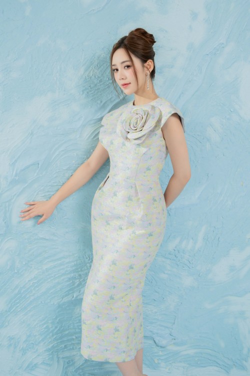 [🛒🇻🇳]Váy Đầm – Multicolor 3D Flower Brocade Pencil Dress – , SKU – – sixdo.vn 🇻🇳🛒Top1Shop🛒 🇻🇳Top1Vietnam🇻🇳 🛍🛒🇻🇳