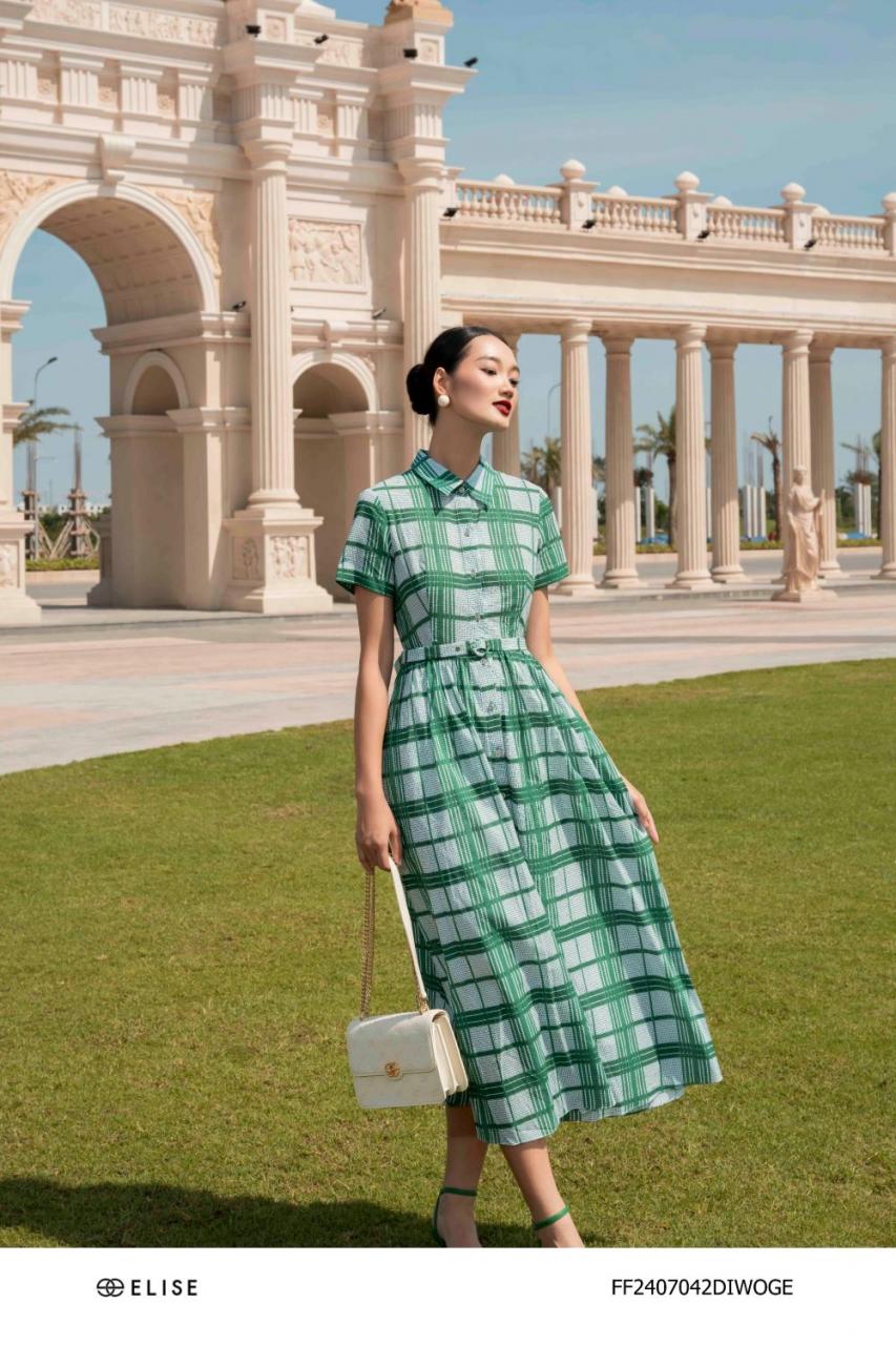 [🛒🇻🇳]ĐẦM THÔ KẺ XANH LÁ CỔ ĐỨC ĐAI EO – , SKU – FF2407042DIWOGE – elise.vn 🇻🇳🛒Top1Shop🛒 🇻🇳Top1Vietnam🇻🇳 🛍🛒🇻🇳