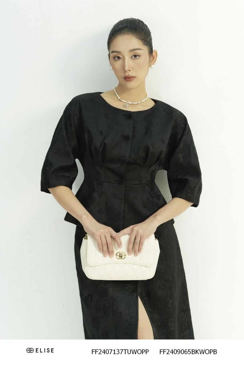 [🛒🇻🇳]VEST GẤM ĐEN HT LÁ PEPLUM TAY LIỀN – , SKU – FF2407137TUWOPP – elise.vn 🇻🇳🛒Top1Shop🛒 🇻🇳Top1Vietnam🇻🇳 🛍🛒🇻🇳