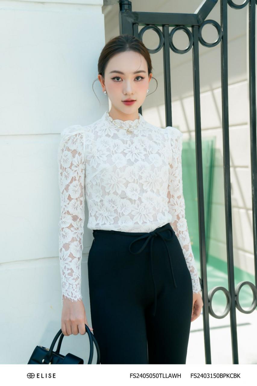 [🛒🇻🇳]ÁO REN HOA TRẮNG DÀI TAY TỈA CHÂN – , SKU – FS2405050TLLAWH – elise.vn 🇻🇳🛒Top1Shop🛒 🇻🇳Top1Vietnam🇻🇳 🛍🛒🇻🇳