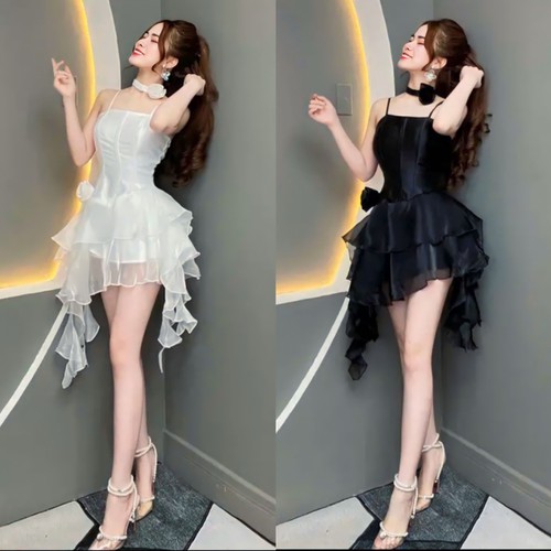 [🛒🇻🇳]Đầm Váy 2 Dây Phối Choker Dáng Tầng Trắng Đen Quyến Rũ Dự Tiệc Chụp Hình BY8502 – , SKU – 33_114557448 – sendo.vn 🇻🇳🛒Top1Shop🛒 🇻🇳Top1Vietnam🇻🇳 🛍🛒🇻🇳