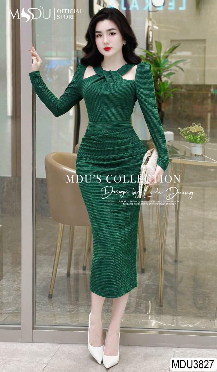 [🛒🇻🇳]Váy Đầm Body MDU3827 Tông Xanh Cổ Đan Chéo Ngực Nổi Bật – , SKU – – mdufashion.com 🇻🇳🛒Top1Shop🛒 🇻🇳Top1Vietnam🇻🇳 🛍🛒🇻🇳