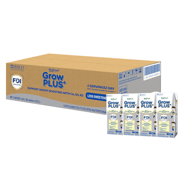 [🛒🇻🇳]Thùng Sữa dinh dưỡng pha sẵn GrowPLUS+ (Bạc) 180ml, lốc 4 hộp (Từ 1 tuổi) – GrowPLUS+ Height Boosting , SKU – 7176000000004 – concung.com 🇻🇳🛒Top1Shop🛒 🇻🇳Top1Vietnam🇻🇳 🛍🛒🇻🇳