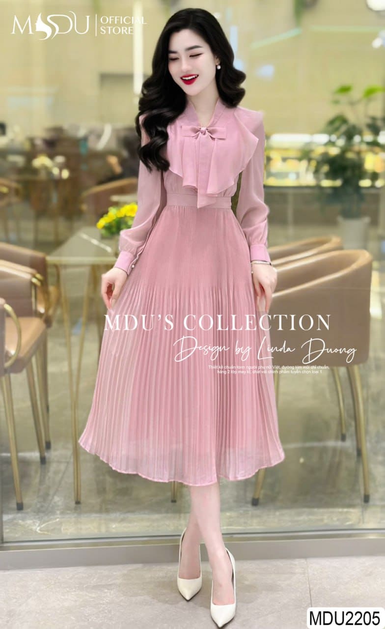 [🛒🇻🇳]Váy Thiết Kế MDU2205 Màu Hồng Cổ Nơ Điệu Đà – , SKU – – mdufashion.com 🇻🇳🛒Top1Shop🛒 🇻🇳Top1Vietnam🇻🇳 🛍🛒🇻🇳