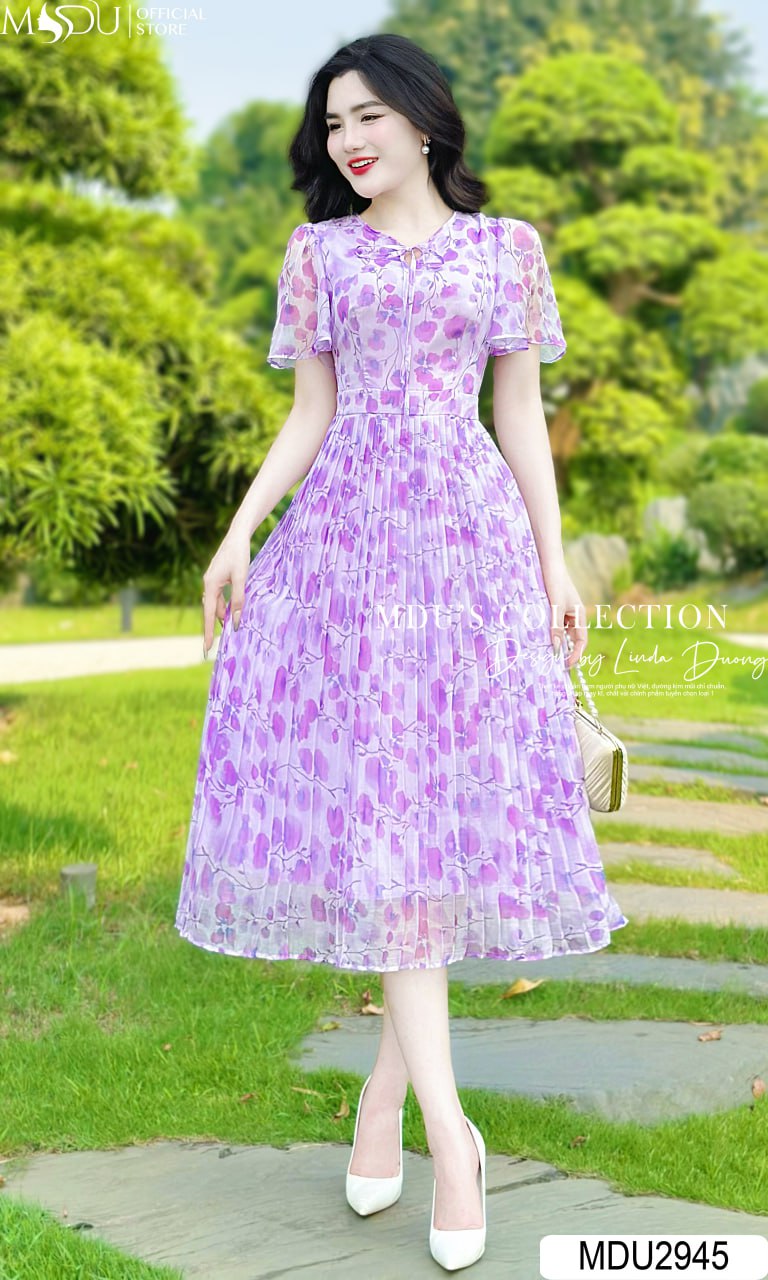[🛒🇻🇳]Váy Thiết Kế MDU2945 – Dáng Xòe Tím Mộng Mơ Thiết Kế Nơ Thắt Ở Cổ Điệu Đà Tinh Tế – , SKU – – mdufashion.com 🇻🇳🛒Top1Shop🛒 🇻🇳Top1Vietnam🇻🇳 🛍🛒🇻🇳